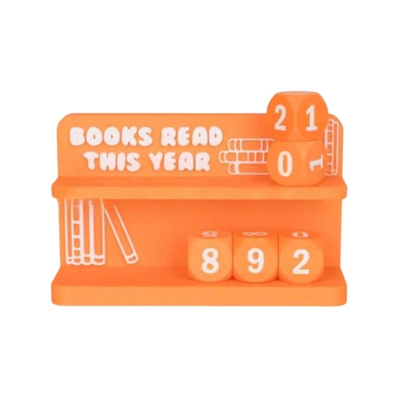 

Personalizeds Book Trackers Sign,Books Read This Year Counter Book Lover Gift Table Library Decors Bookshelf Accessories