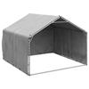 VidaXL Outdoor Kennel for Dogs Cover 2x2x1.5 M Galvanized Steel, Outdoor Dog Cage, Large Dog Cage, 4105408