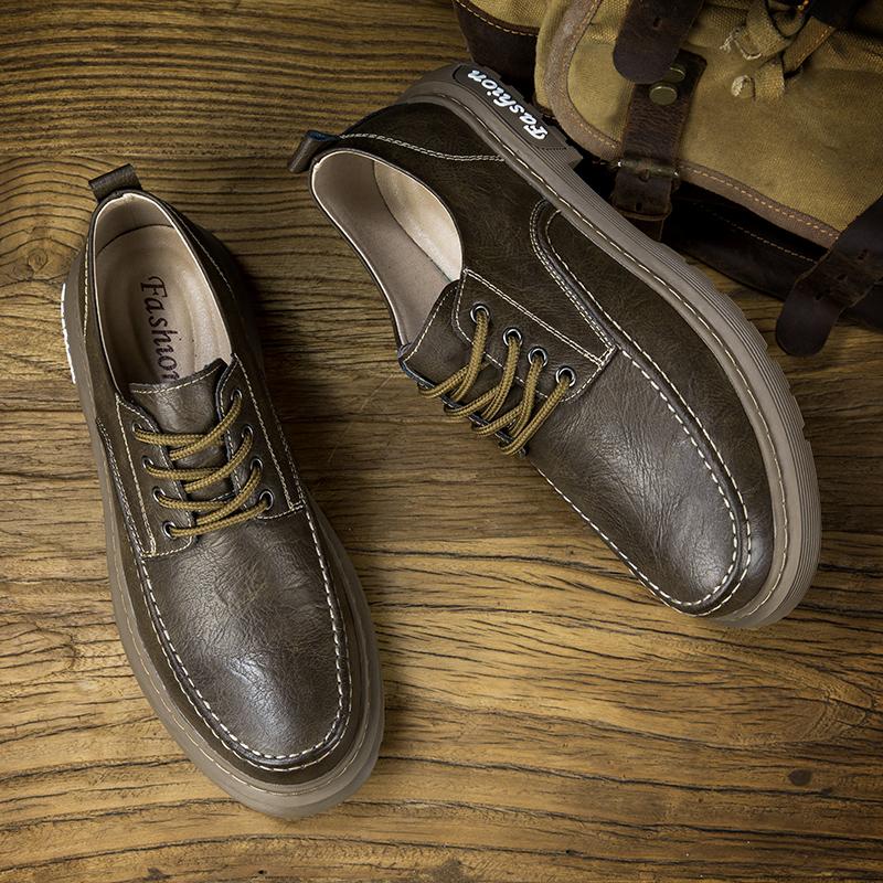 Ανδρικά Casual Παπούτσια Δερμάτινα Ανδρικά Παπούτσια Φόρμας Επιχειρηματικό Βρετανικό Στυλ Ανδρικά Παπούτσια Εργασίας Brogue Ρετρό Μάρκα Υψηλής Ποιότητας Μεγάλο Μέγεθος 47