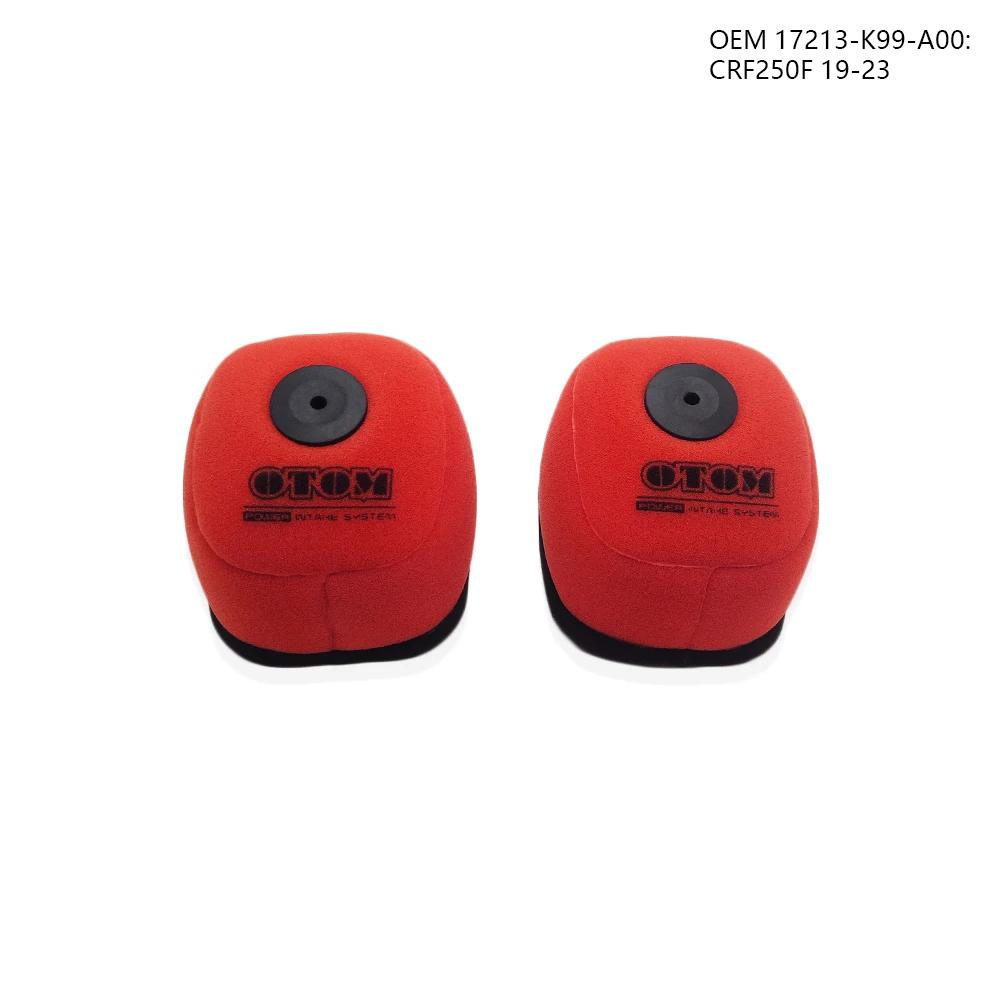 Für HONDA CRF250F 19-23 Motorrad Luftfilter Reiniger Doppelschicht Schaumstoff Schwamm Abdeckung CRF-F 250 Dirt Bike Zubehör