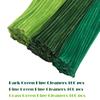 100pcs DIY Creative Twisting Rod Green Pipe Cleaner Craft,Thick Fluffy Suitable for DIY Craft Projects Christmas Tree Decoration