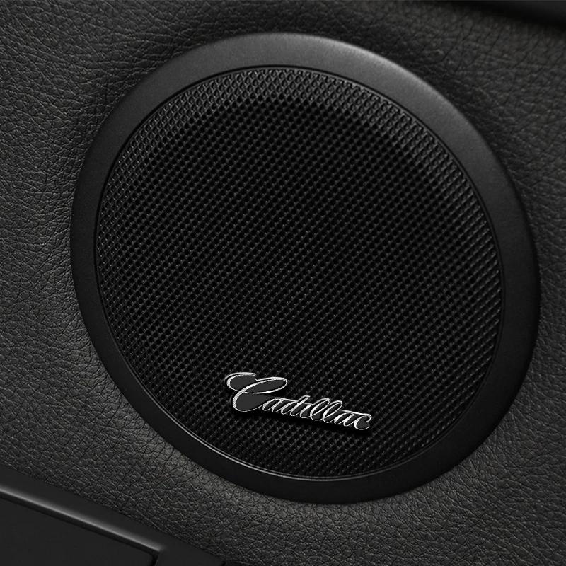 2/4Pcs Harman Kardon Metal Speaker Emblem Audio Car 3D Sticker For Cadillac Escalade CTS ATS SRX STS XT5 XT4 XT6 XTS CT4
