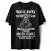 T-shirt Vieil Homme Grognon J'aime les Chiens Problèmes de Colère Amoureux des Chiens Cadeau T-shirt Sarcastique T-shirt Graphique Manches Courtes T-shirts pour Hommes