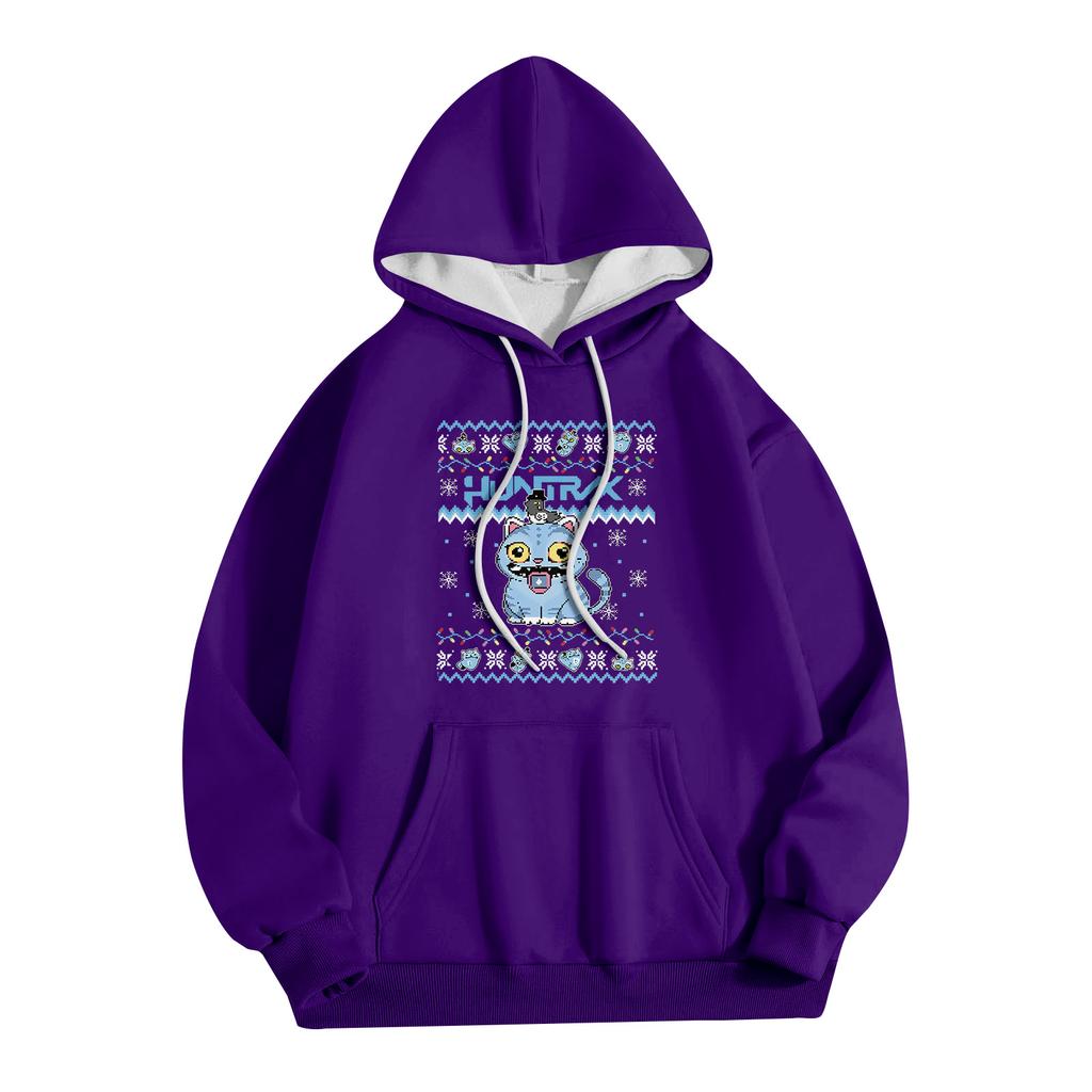 Women's Fashion Long-Sleeve Pullover Hoodie with Fun Movie-Inspired Prints