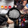DM 100PCS Disposable Tattoo Ink Cup Plastic Pigment Clear Holder Container Cap With Bottom Permanent Makeup Microblading Supply