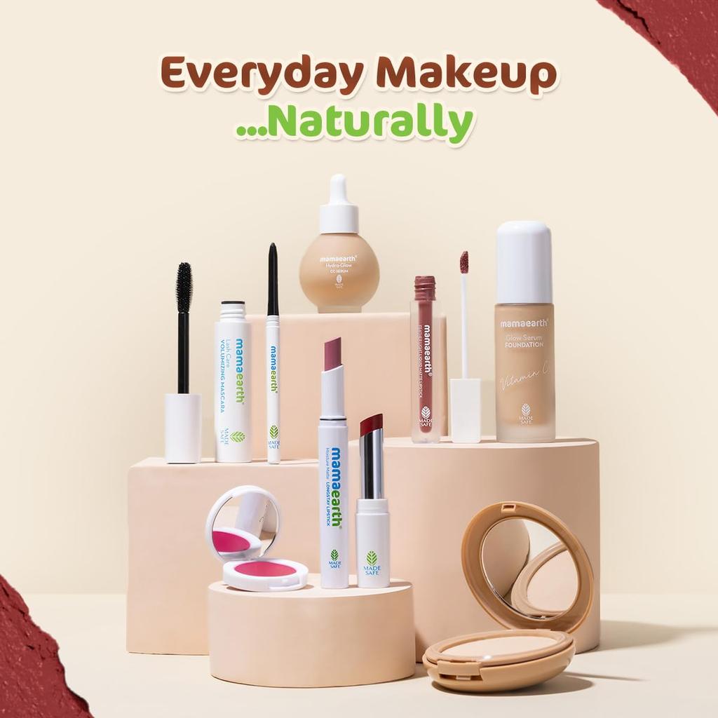 Mamaearth Moisture Matte Longstay Lipstick 2 g Pack of 1 for Smooth Hydrated Lips 12 Hour Wear Carnation Nude