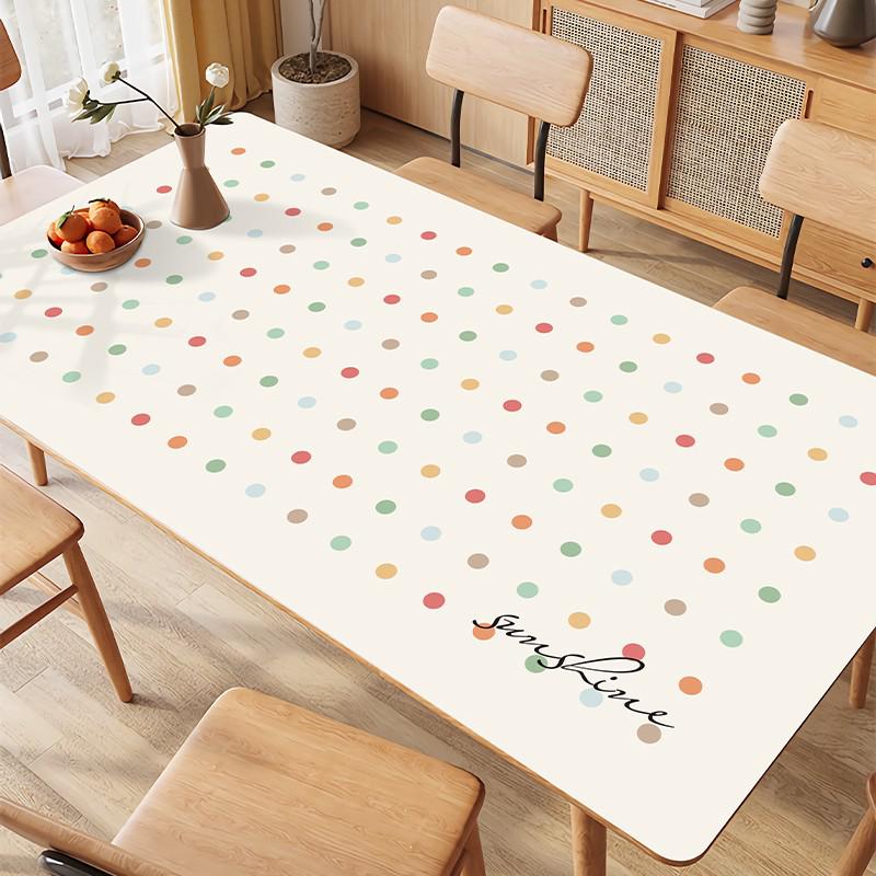 Wash-Free Oil-Proof Leather Table Mat - Luxurious Waterproof Protection for Coffee Tables