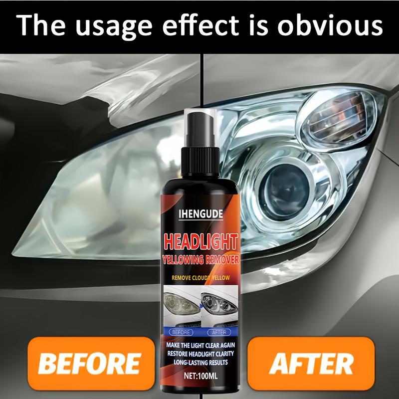 Professional Car Headlight Restorer - Removes Scratches and Blur, Restores Bulb Brightness, Expands Visibility, Suitable for Front and Rear