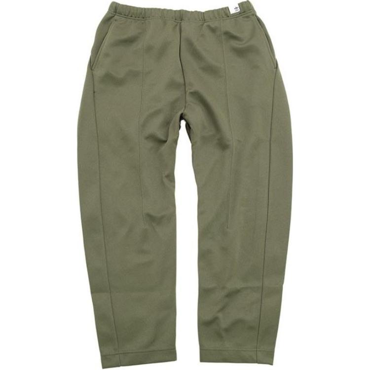 Adidas Originals XBYO Satomi Nakamura Solid Color Versatile Simple Comfortable Skin-Friendly Knitted Sports Pants Men Bottoms Olive CD6893