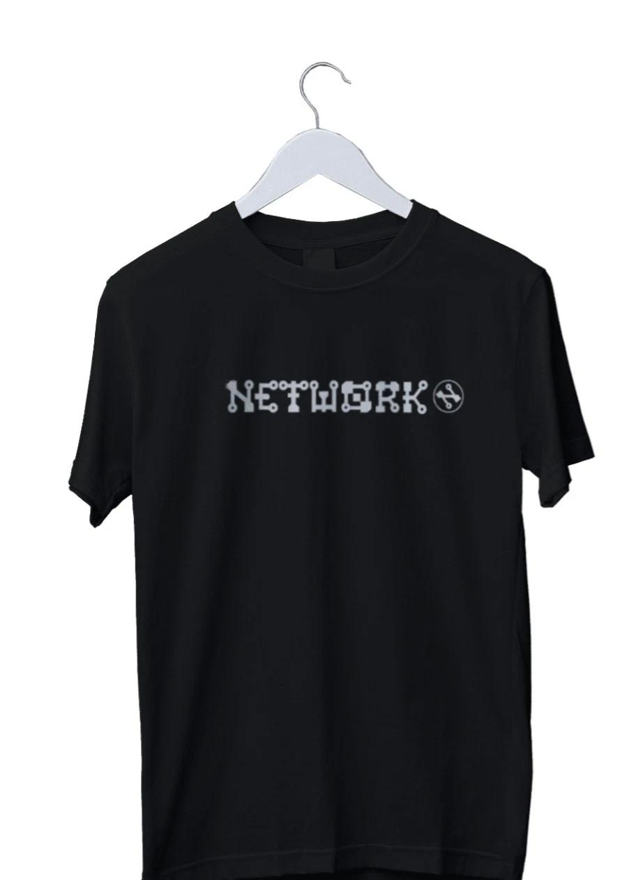 Men s Casual Graphic Network Records Graphic Print T-Shirt Mens S M... S
