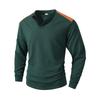 Men's Solid Color Long Sleeve T-Shirt Shirt Men's Casual Sports Top