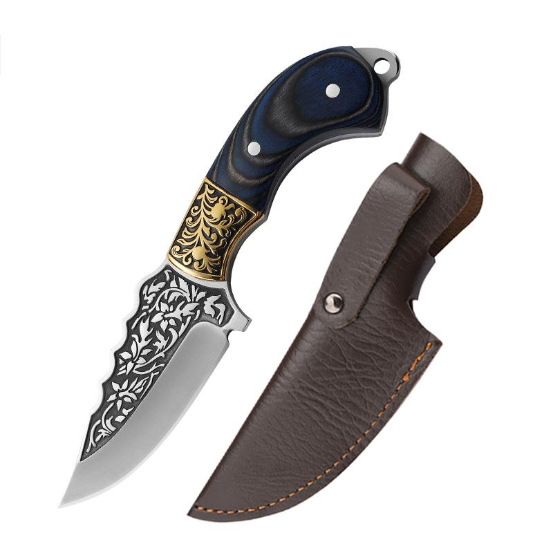 Forged Kitchen Boning Knife Cleaver Butcher Knife Meat Fish Barbecue Cutting Peeling Utility Knife with Sheath Cooking Tools