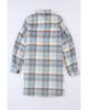 Azura Exchange Long Sleeve Plaid Shacket with Flap Pockets