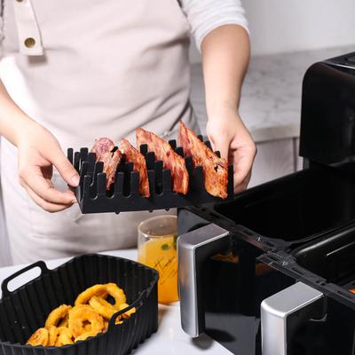 Silicone Baking Mat Non-Stick Air Fryer Liner for Cakes Cookies Jelly Pudding Oven Pan Hot Dog Bacon Rack Reusable Cake Molds