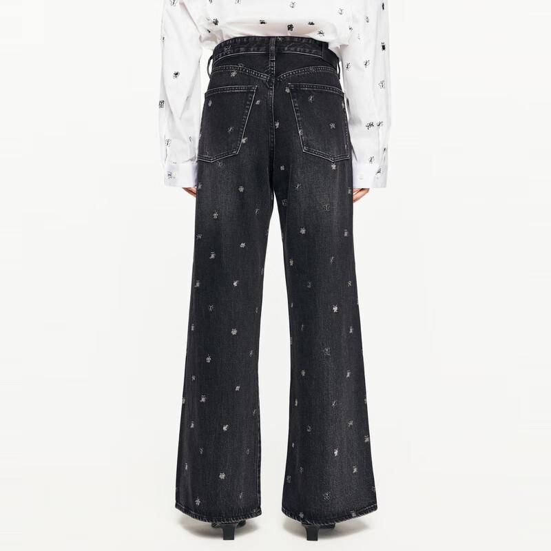 JNBY 2024 Autumn Wide-Leg Casual Jeans