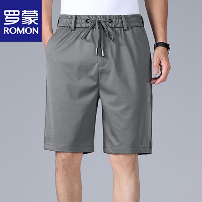 ROMON Men s Summer Ice Silk Casual Sports Shorts 4XL
