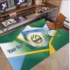Personalized Crystal Velvet Carpet Rapid Wien FC Pattern Non Slip Floor Rug