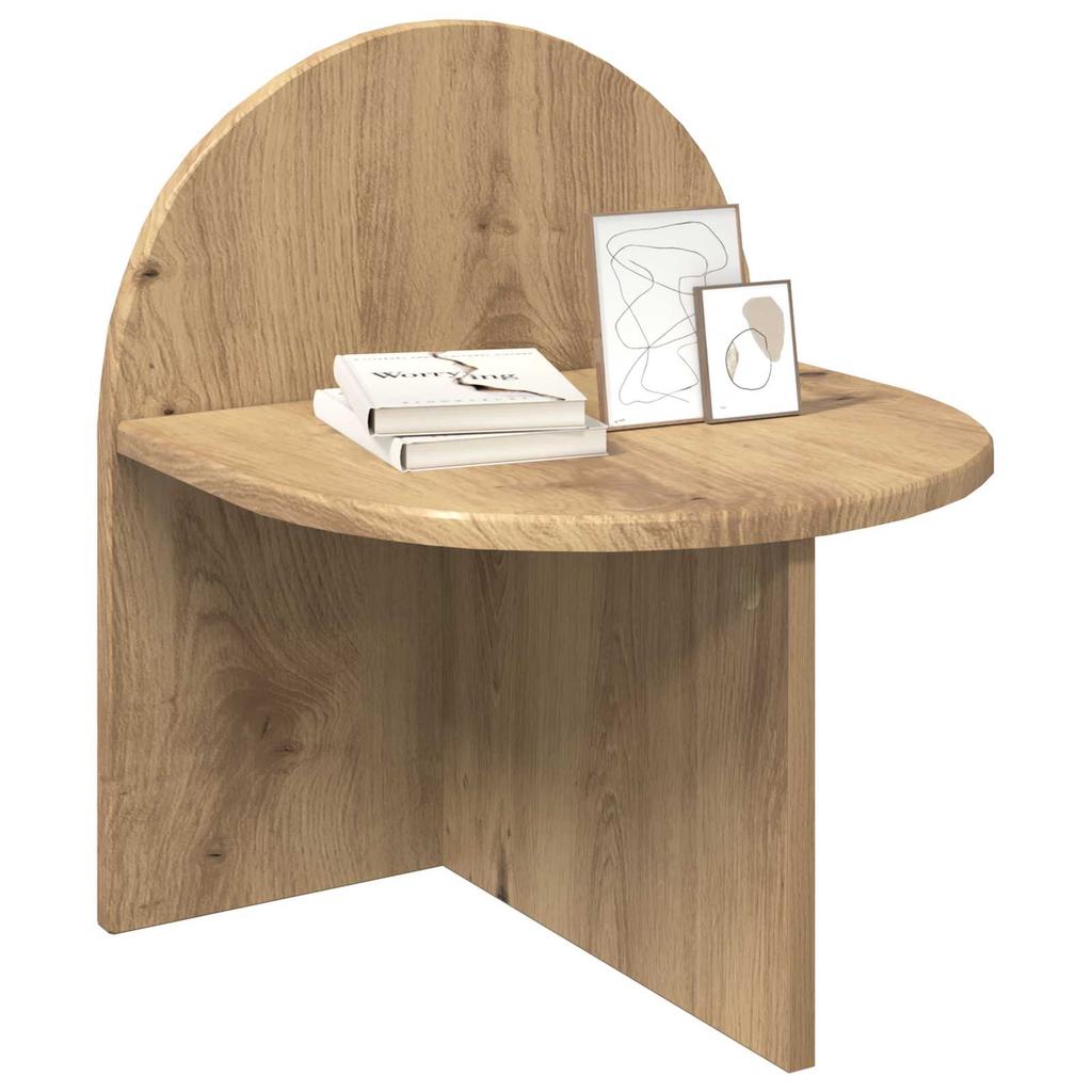 Nightstand Set 2 pcs Artisan Oak Finish 40 x 35.5 x 45.5 cm