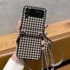 Applicable To Samsung ZFlip5 Laser Polka Dot Zflip4 Folding Mobile Phone Case P50pocket2 Lanyard Protective Case