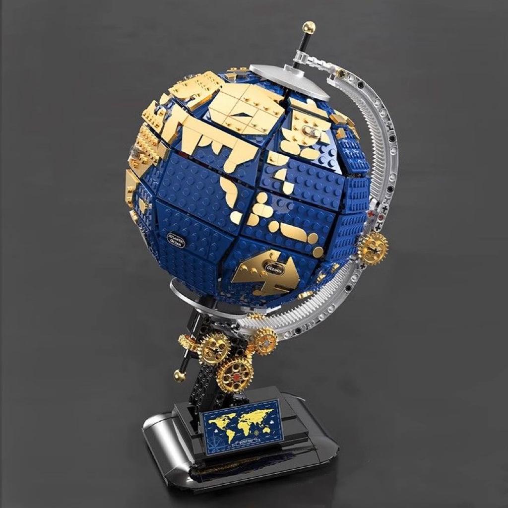 1455PCS Creative Globe Version Puzzle Science Teaching Building Blocks Assembly Education Bricks Model Toy Kid Adult for Gift