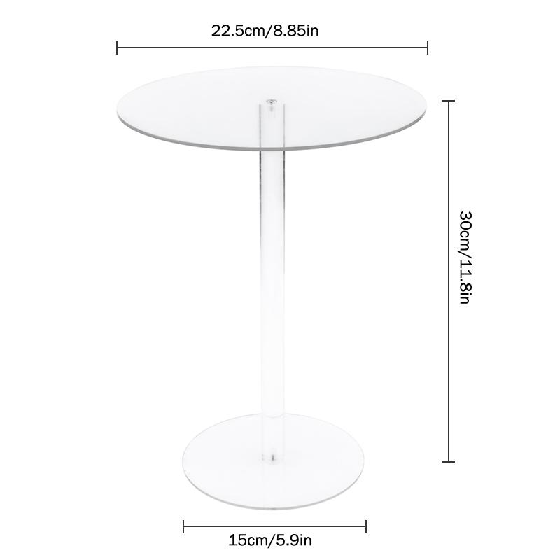 Transparent Acrylic Cake Rack Round Cake Stand For Desserts Cupcake Pastry Candy Display Stand For Wedding Event Birthday Party