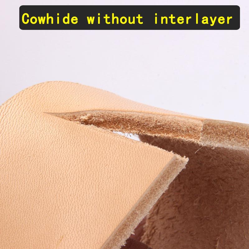 Genuine leather, vegetable tanned leather, top layer cowhide strip, leather belt, swinging knife, 4.5mm thick cowhide table pad,