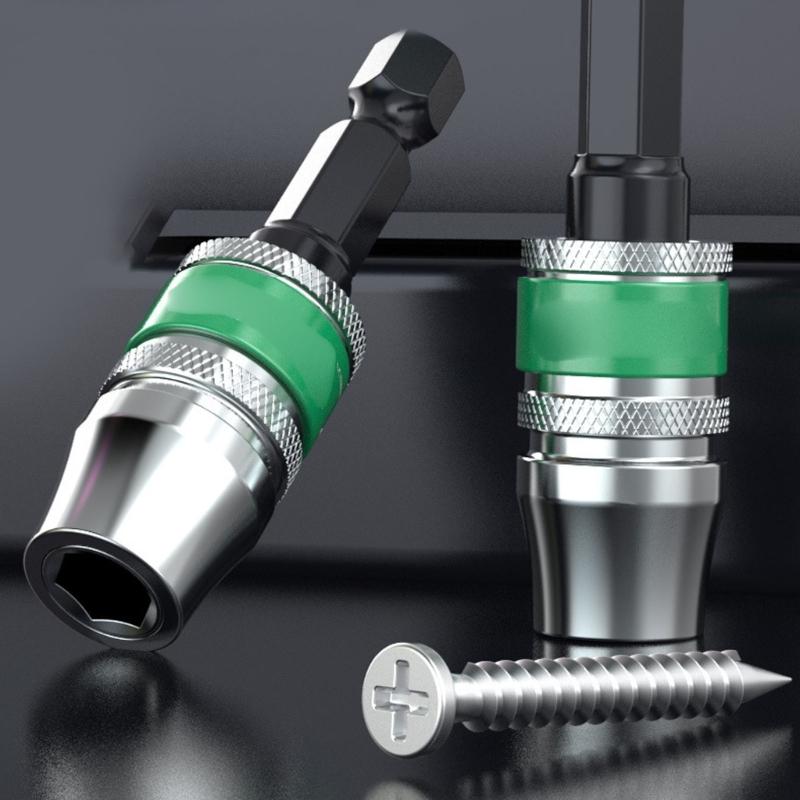 Quick Releases Hex Shank Adapters with Accuracy Fit for Power Drills and Hand Tool Screwdriver Accessory