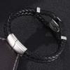 New High Quailty Jewelry Bracelet Bangle Genuine Leather Hand Chain Buckle Friendship Men Women Bracelet Gift
