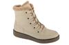 RIEKER Booties, Womens Beige Lace-up Shoes