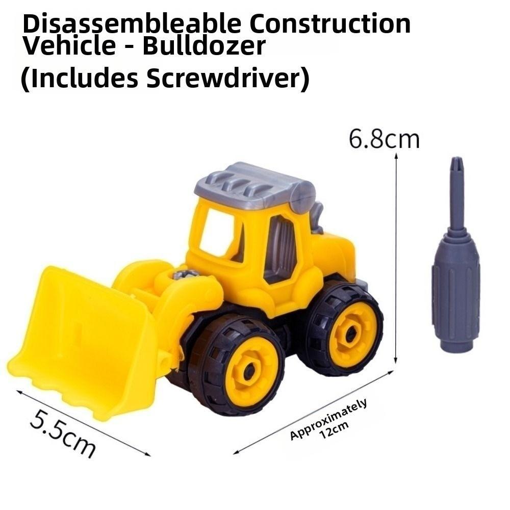 Plastic Tractor Excavator Bulldozer Drop Resistant Simulation Diecast Crane Truck Model  for Boys