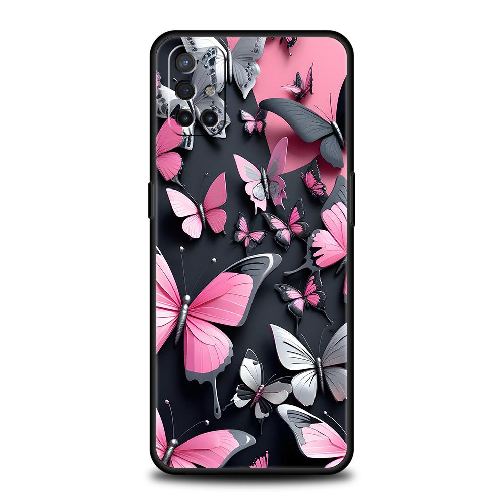 

Phone Case For Oneplus 13R 12R 13 12 10T 10R Nord N100 N200 N10 10 9 9R 9RT CE 2 Z Pro 5G Soft TPU Cover Butterfly Design Fundas OnePlus 10 Pro