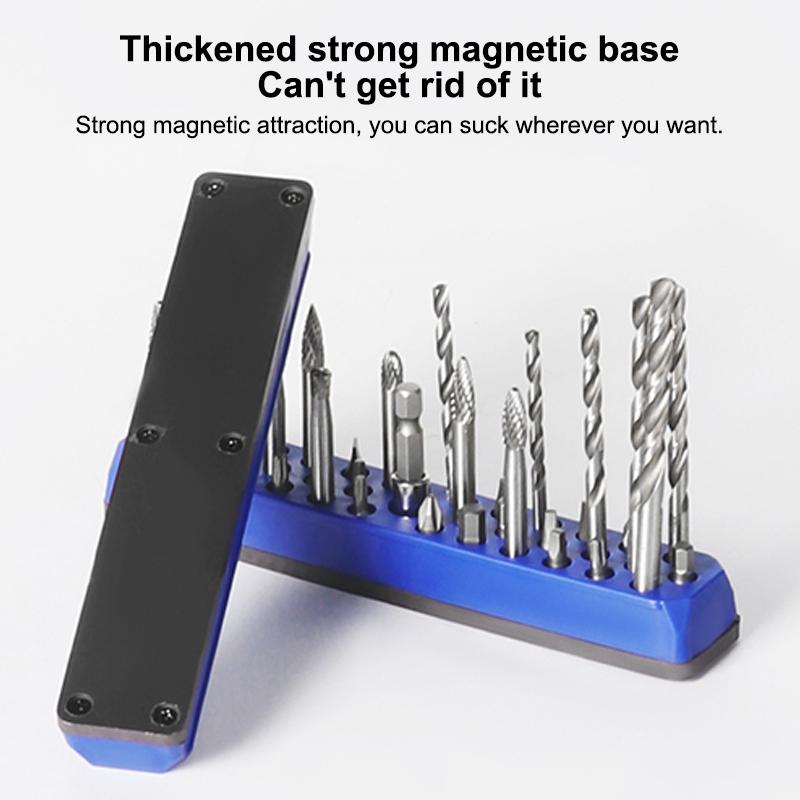 43 Holes Magnetic Hex Bit Holder Organizer For 1/4Inch Screwdriver Bit Storage Organizer Toolboxes Drill Bit Storage Box