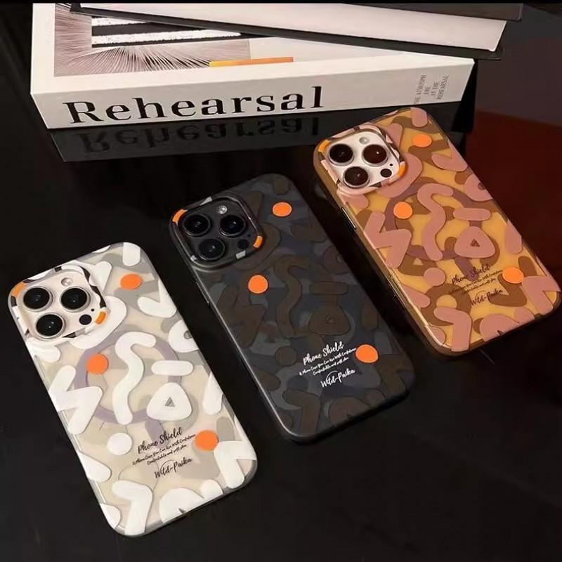 Magnetic Snap-on Case IPhone 16 Pro Max With Matte Finish Scratch Resistant Shockproof Skin-Friendly Texture Graffiti