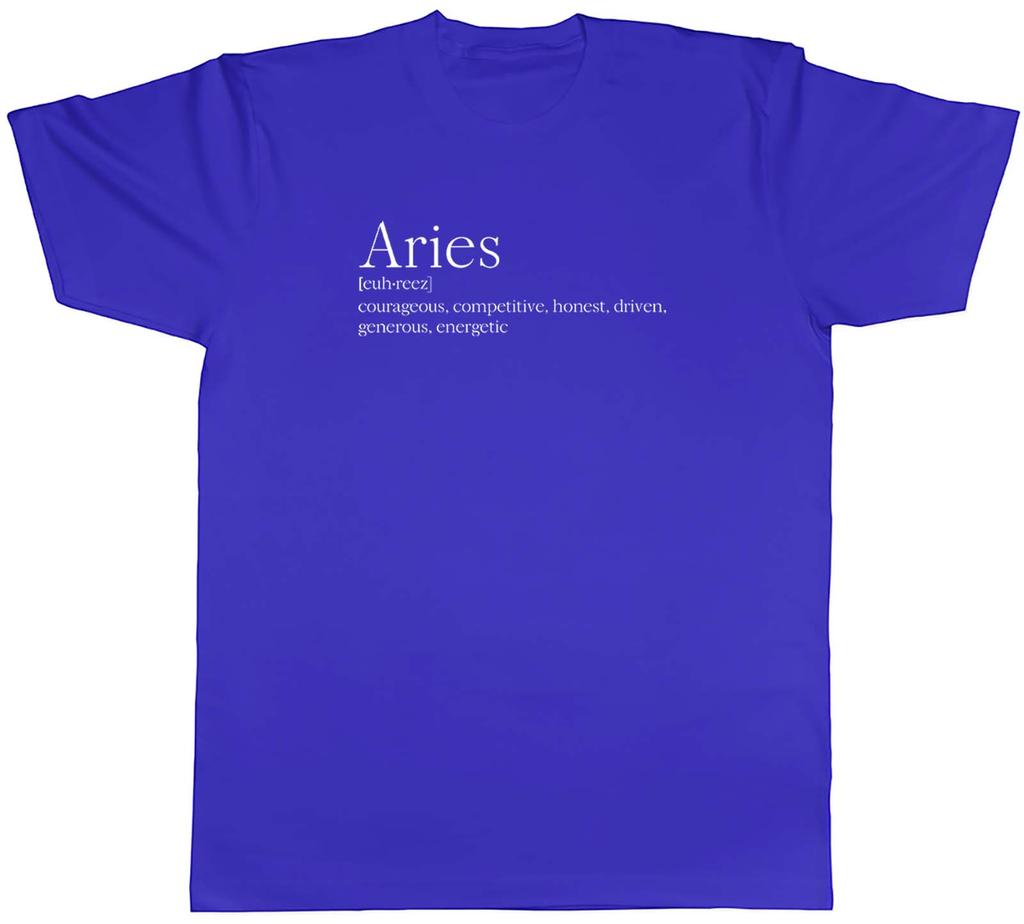 Zodiac Definition Aries Unisexs Unisex TShirt Tee Gift