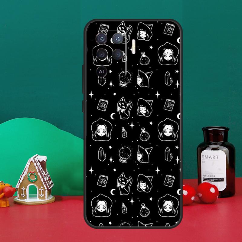MAGIC Witchcraft Witch Sailor Case For Oppo A16 A76 A96 A17 A60 A40 A80 A98 A58 A78 A18 A38 A57 A74 A54 A94 A15 A5 A6 Pro
