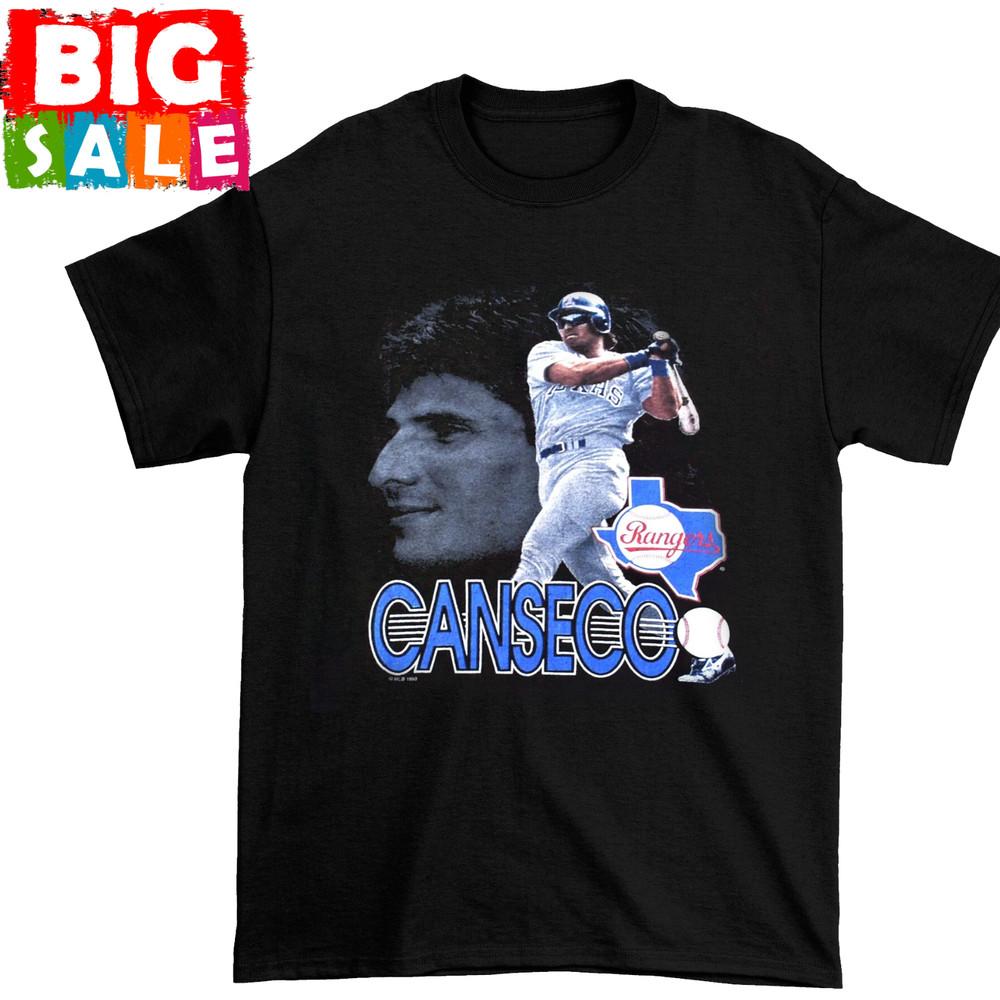 Редкая черная унисекс футболка Jose Canseco 1993 S-234XL подарок Фанатам A347 Унисекс футболка XXL