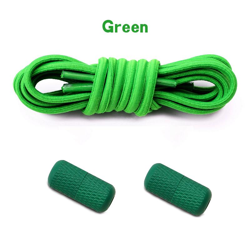 Round Elastic Laces without ties Metal Buckle Shoelace Sneakers Flat Shoes no tie shoelaces Shoe Accessories 1Pair/2Pair