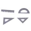 6/3Set Mini Ruler Triangle Rulers Dollhouse Simulation Miniature Creative School Model Dollhouse Accessories Home Decor