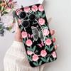 Cover For Tecno Spark 20 Pro Plus Back Bumper Spark 20Pro 20C Colorful Butterfly Flower Painting Phone Case Black Soft Silicone