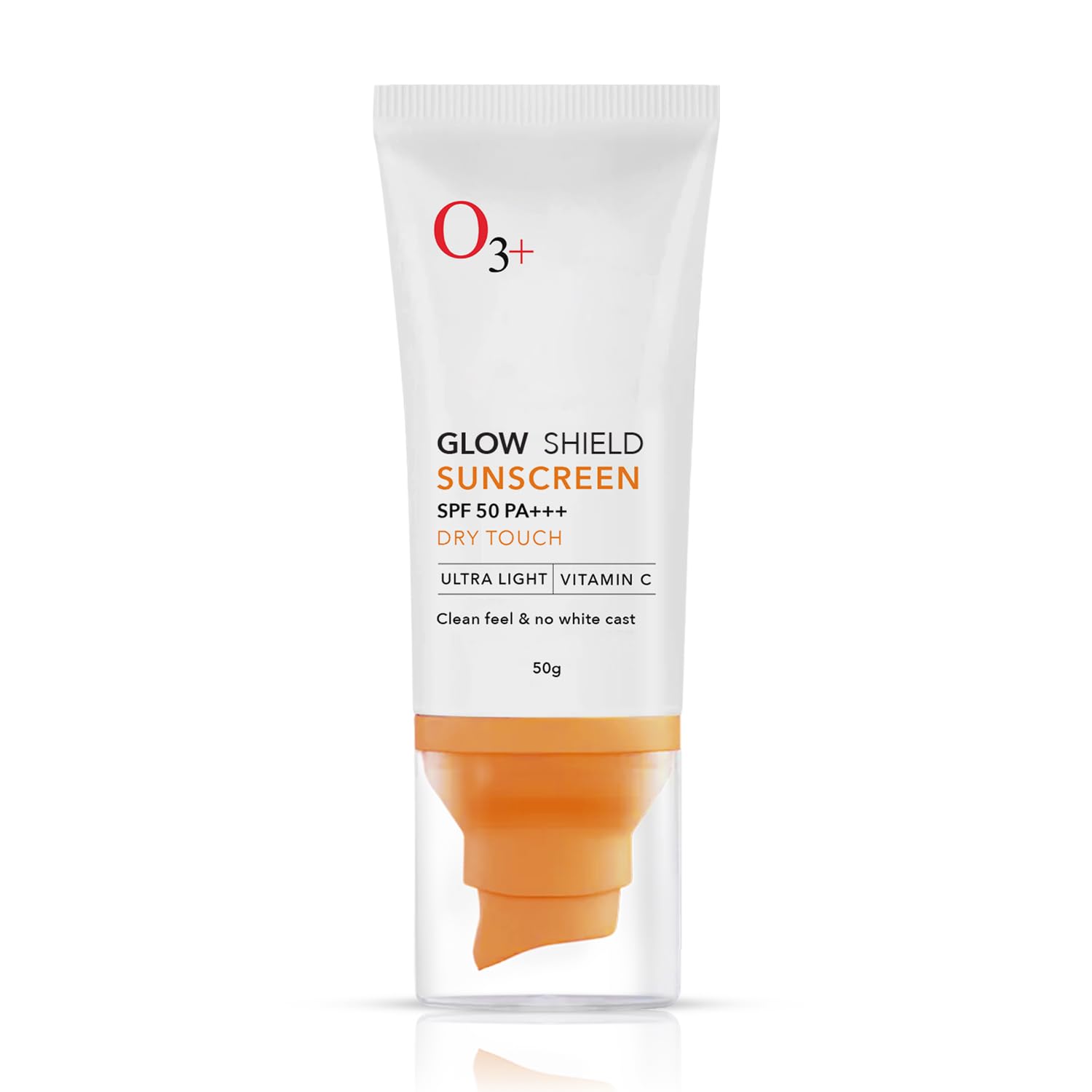 

O3+ Glow Shield Солнцезащитный крем SPF 50 PA+++ Легкий крем без белых следов для жирной сухой кожи Женщины Мужчины 50 г Ежедневный