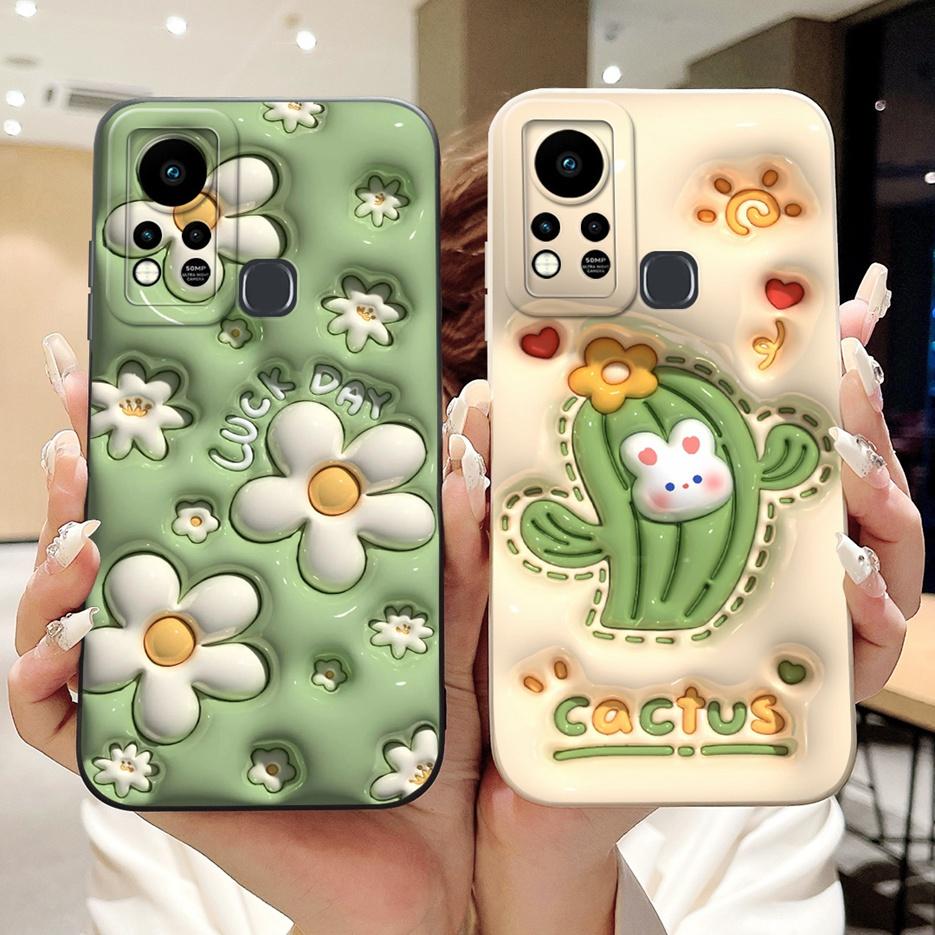 For Infinix Hot 11S Case X6812 X6812B Cute Panda Cartoon Cover Shockproof Phone Cases For Infinix Hot 11S NFC Hot11s Soft Fundas