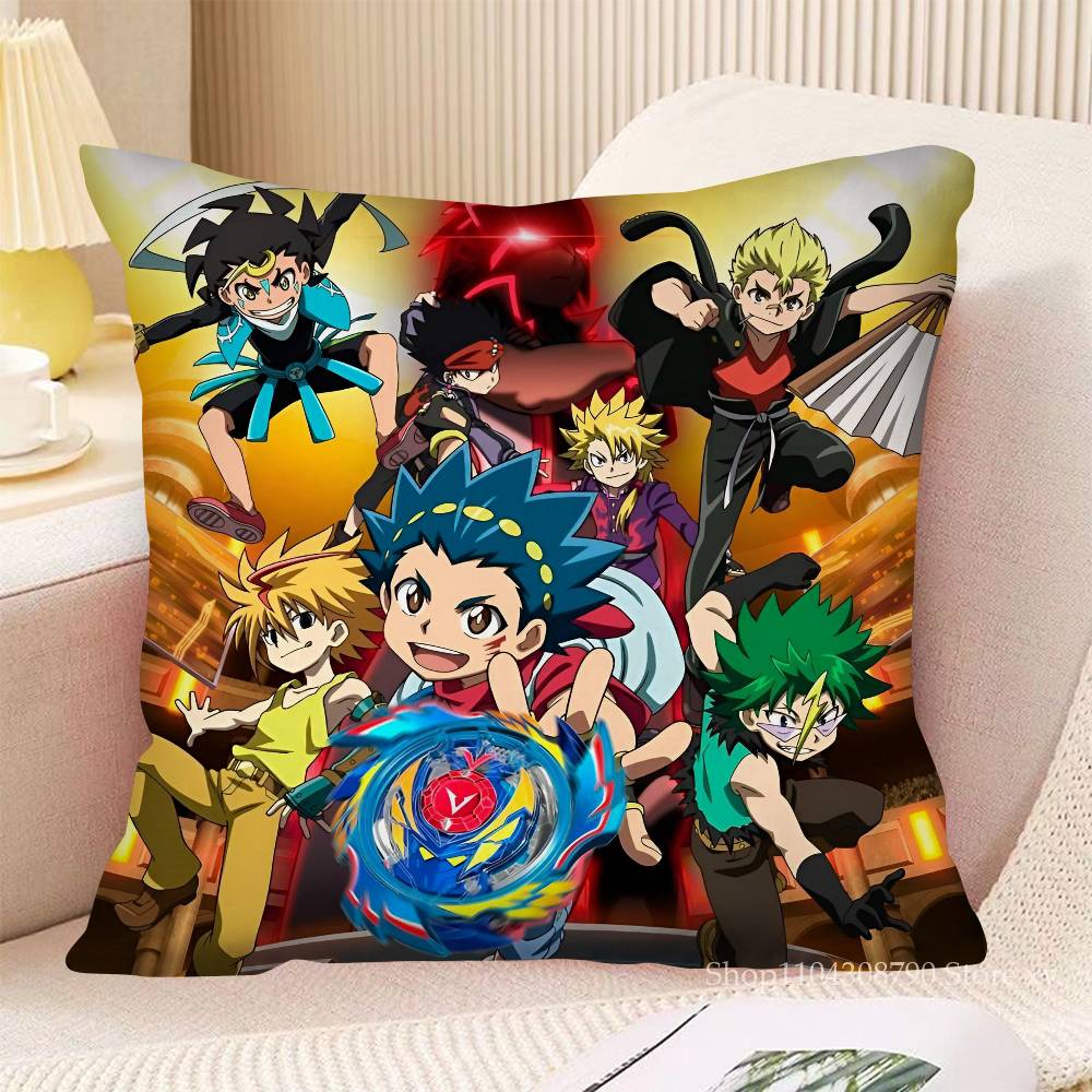 Anime B-Beyblade Burst Kissenbezug Mode Quadratischer Kissenbezug Schlafzimmer Sofa Raum Ins Dekoration Freizeit