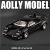 Simulation 1/24 Lambo Countach LP500S Super Sports Car Model Children's Diecast Toy Vehicle Sound and Light Miniature Voiture