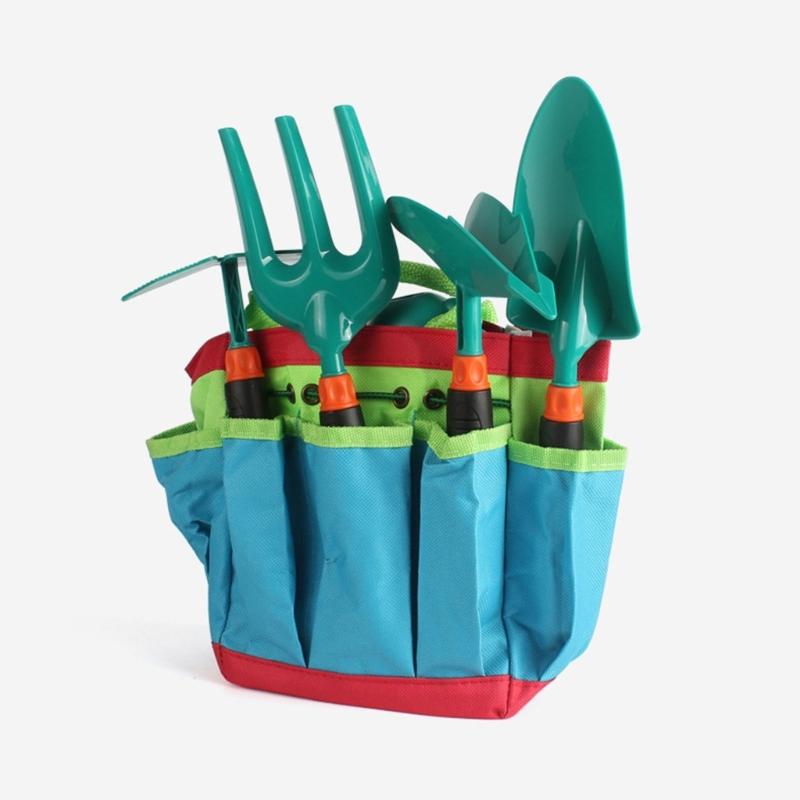 Kids Gardening Set for Beach Park and Home Adventures Promoting Creativity and Family Bonding with Rake Cart Shovel