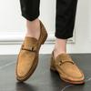 Luxury Designer Men Hollow Out Breathable Suede Genuine Leather Shoes Male Moccasins Wedding Prom Homecoming Party Footwear