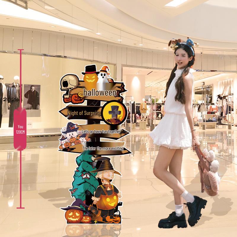 Halloween Balloon Decor Sign for Mall or Jewelry Store Entryway