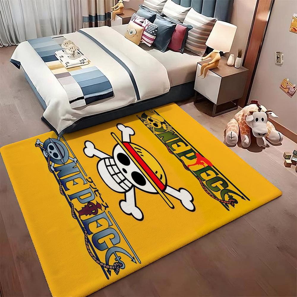 Straw Hat Pirates' Adventure Rectangular Rug Soft Nonslip Carpet For Living Room Play Area Hallway Home Decor Memorial Gift