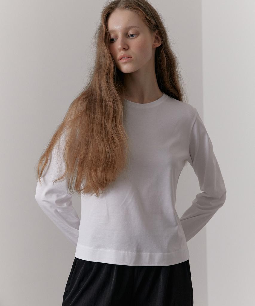 38 Come On Common Silket Essential Long Sleeve T-Shirts (White)