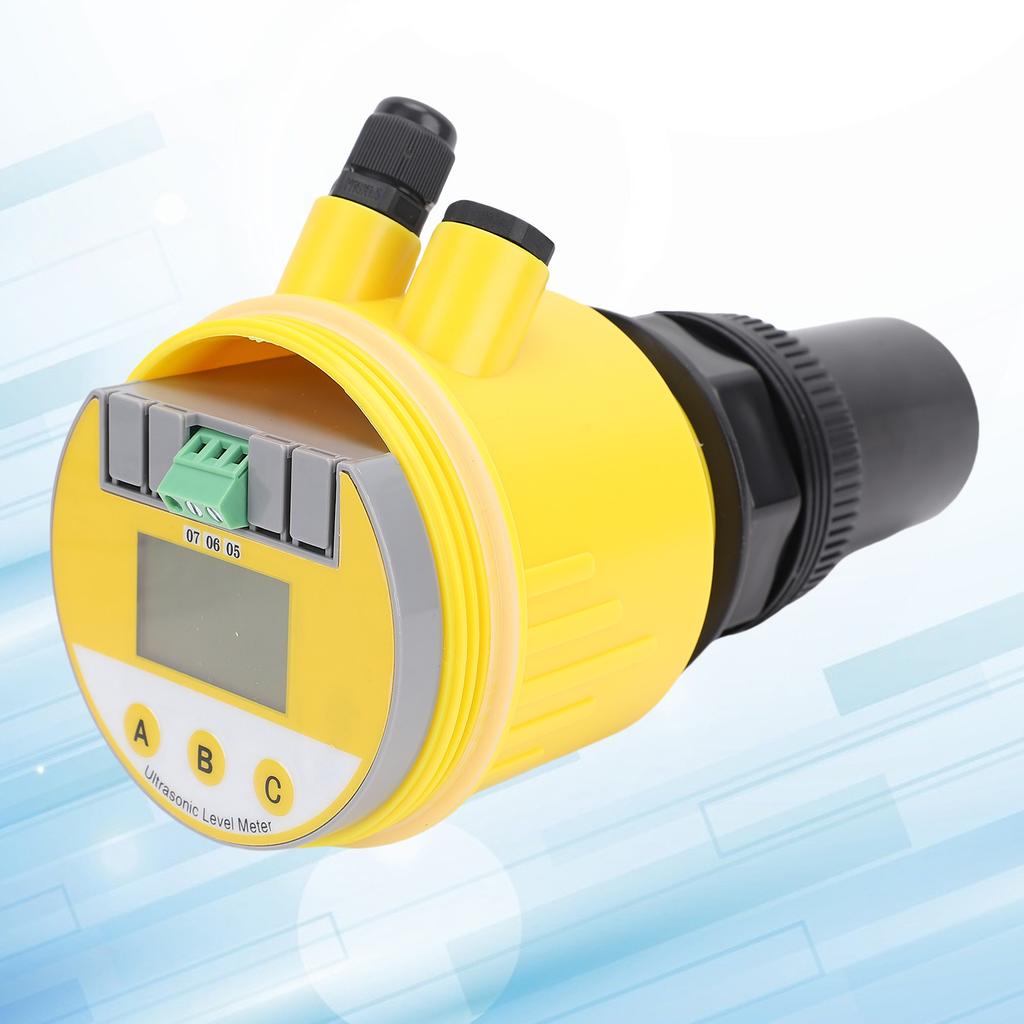 LCD Water Level Sensor Compact Integrated Digital Ultrasonic Level Meter Water Proof Intelligent for Power Generation