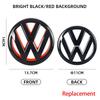W1312026 Hot Styling Mouldings For VOLKSWAGEN VW 2PCS Car Front Grill Badges Rear Trunk Emblem Lid Covers Logo Sticker For VW Volksw